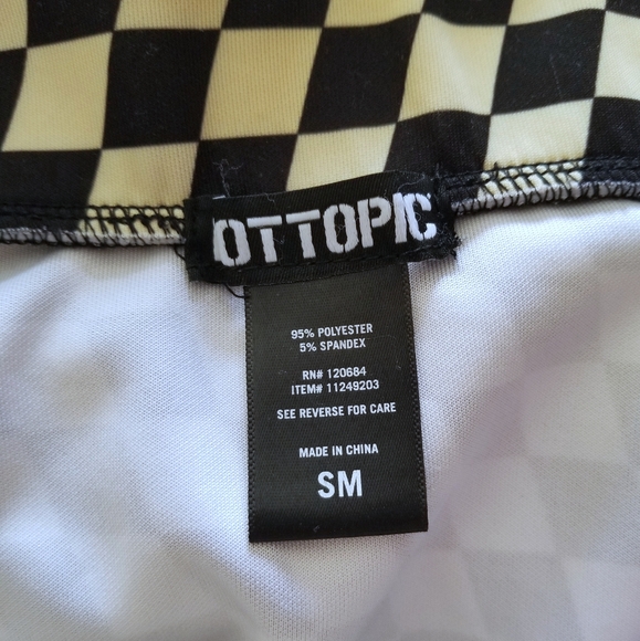 Hot Topic Women's Skirt Small Rainbow Pastel Black Checkered Mini **CLEARANCE** - Picture 7 of 7